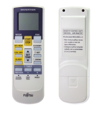 CONTROLE REMOTO AR CONDICIONADO FUJITSU AR-RAE7E ORIGINAL