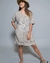Vestido italiano de lino y jersey de algodón tiene 120 cm de contorno de busto y cadera y 91 cm de largo - comprar online