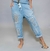 Babucha de jean cede hasta 140 cm de contorno de cadera - comprar online