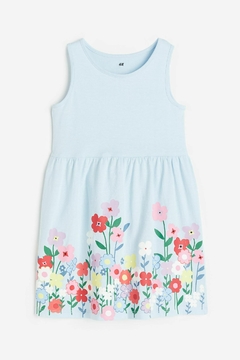 Vestido H&M celeste flores - Comprar en Paraíso Bebé