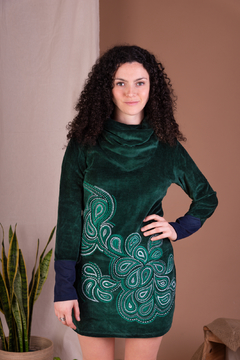 Vestido de Plush Búlgaros Menta