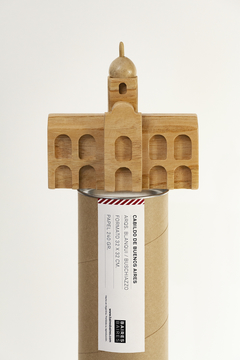 Set Cabildo: lámina + edificio miniatura en madera - comprar online