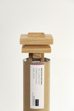 Set Biblioteca Nacional: lámina + edificio miniatura en madera - comprar online
