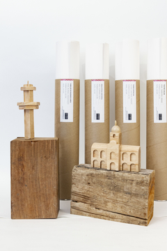 Set Cabildo: lámina + edificio miniatura en madera en internet