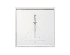 Enmarcado Torre Espacial / 34x34 - comprar online