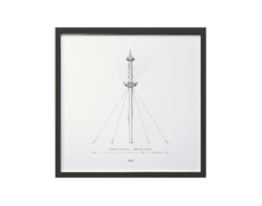 Enmarcado Torre Espacial / 34x34 en internet