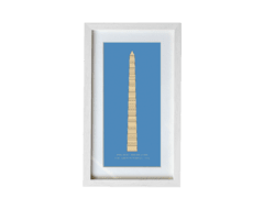 Postal enmarcada Obelisco - comprar online