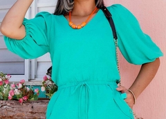 Vestido Crepe Maria Moura Verde - comprar online