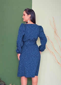 Vestido Kéfera - Maria Moura - Azul - Majurye Modas