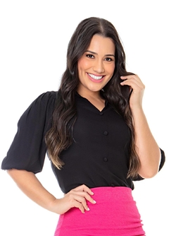 Blusa Tecido Plano Hapuk Preto