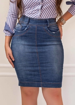 Saia Jeans Vecchi 55cm