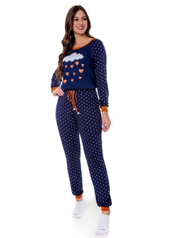 Pijama Talita - Azul Noite
