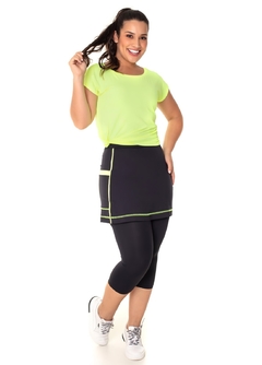 Conjunto Fitness com Proteção UV Preto