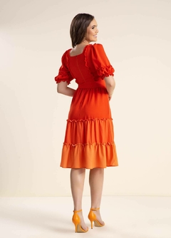 VESTIDO CREPE ESTAMPADO - loja online