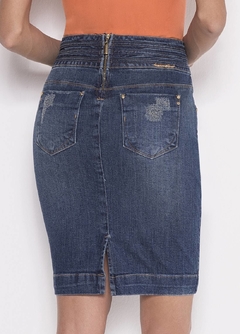 Saia Reta Jeans - Laura Rosa - comprar online