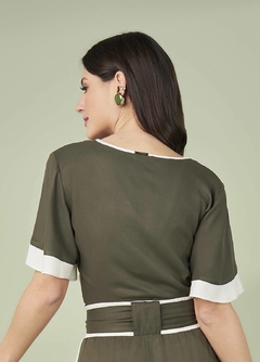 Blusa Viscose com Mix de Tecido na internet