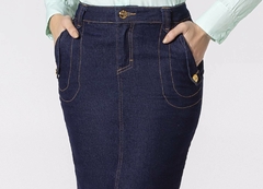 Saia Jeans Tradicional 55cm - comprar online