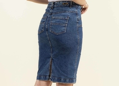 Saia Jeans Tradicional 58 cm - Majurye Modas