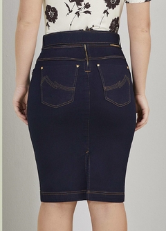 Saia Reta Jeans 55cm - comprar online