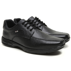Sapato Social Masculino Cadarço Solado Confort Preto - loja online