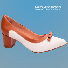 Sapato Feminino Scarpin Salto Bloco Grosso Baixo Arrasadora 40 ao 43 Grande