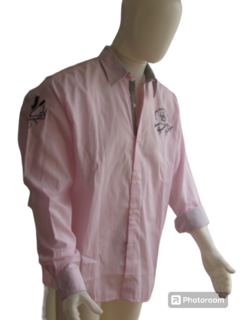 Imagem do Camisa Masculina Manga Longa Sallo Rosa