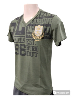 Camiseta Masculina Sallo Gola V - comprar online