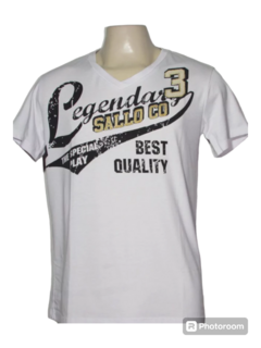 Camiseta Sallo Masculina Gola V - loja online