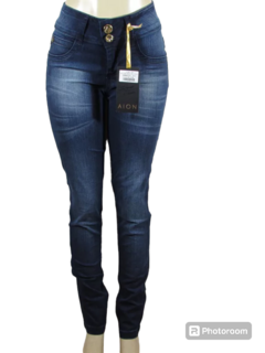 Calça Feminina Cigarrete Ly Cós Médio Naples Aion