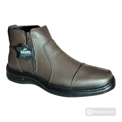 Bota Masculina Modelo Comfort Com Zíper Solado Costurado Palmilha Macia 33 ao 46 - loja online