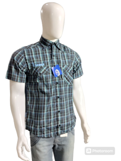 Camisa Tekol Masculina Manga Fit Slim Curta Xadrez - comprar online