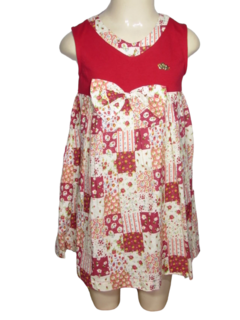 Vestido Cativa Feminino Infantil Duas Estampas Moda Verão