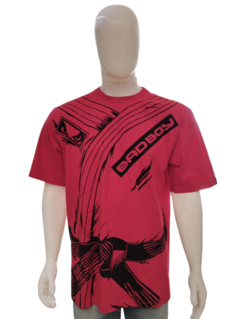 Camiseta Masculina Badboy Slim Gola Redonda Vermelho