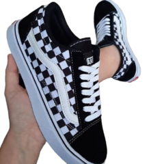 Tênis Unissex Modelo Vans Old School Rezzet Xadrez