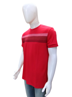 Camisa Sallo Masculina Gola Redonda Vermelho - comprar online