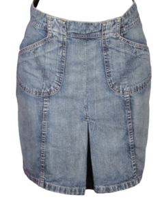 Saia Jeans Midi Executiva C/Prega 7833 Tavernit