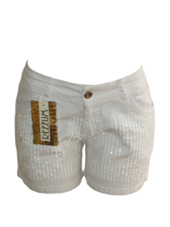 Short Feminino Rezzum Cós Médio Branco - netpizante