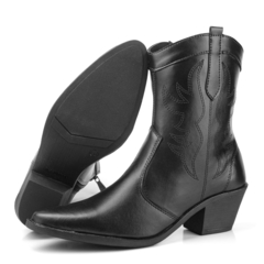 Bota Texana Feminina Dona Beja Preto