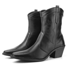 Bota Texana Feminina Dona Beja Preto - comprar online