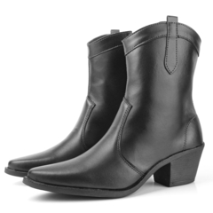 Bota Texana Feminina Couro Ecológico - comprar online