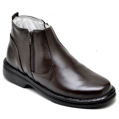 Bota Masculina Ranster Confort Cano Curto Couro Pelica de Carneiro Uso Casual