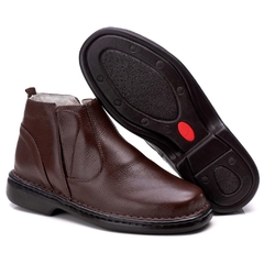 Bota Masculina Cano Curto Couro Floter de Carneiro Linha Conforto Calce Fácil - comprar online