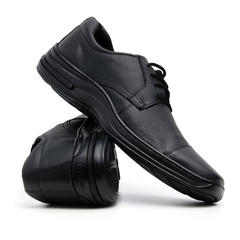 Sapato Confort Social Masculino Cadarço Solado Pontilhado Do 33 ao 46 Não Descola