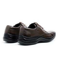 Sapato Confort Social Masculino Cadarço Solado Pontilhado Do 33 ao 46 Não Descola Couro Legitimo