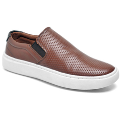 Sapatênis Slip On Masculino Confortop Caramelo- A preço de Fabrica