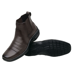 Botina Bota Masculina Modelo Comfort Couro Legitimo 33 ao 46 - comprar online