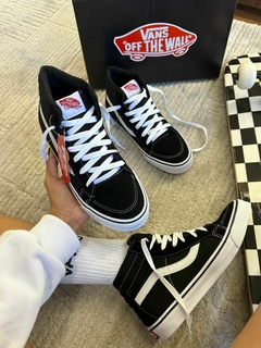 Tênis Botinha Modelo Vans Old Skool Bleck Camurça - loja online