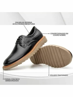 Sapato Masculino Mocassim Modelo Derby Tratorado-Frete Grátis Por Região - comprar online