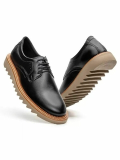 Sapato Masculino Mocassim Modelo Derby Tratorado-Frete Grátis Por Região