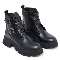 Bota Coturno Feminino Vega Moda Inverno Couro Legitimo - comprar online